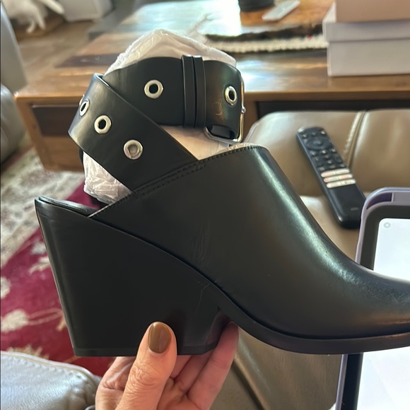 All Saints Silver and Black Open Toe Bootie - Picture 4 of 10